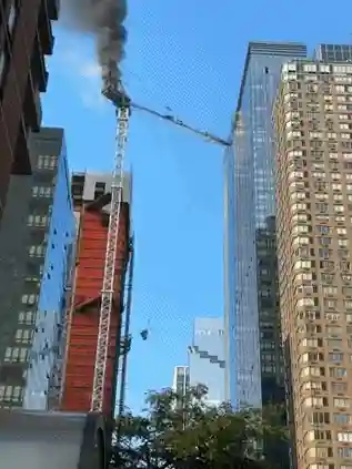 뉴욕 맨해튼 타워 크레인 붕괴 사고